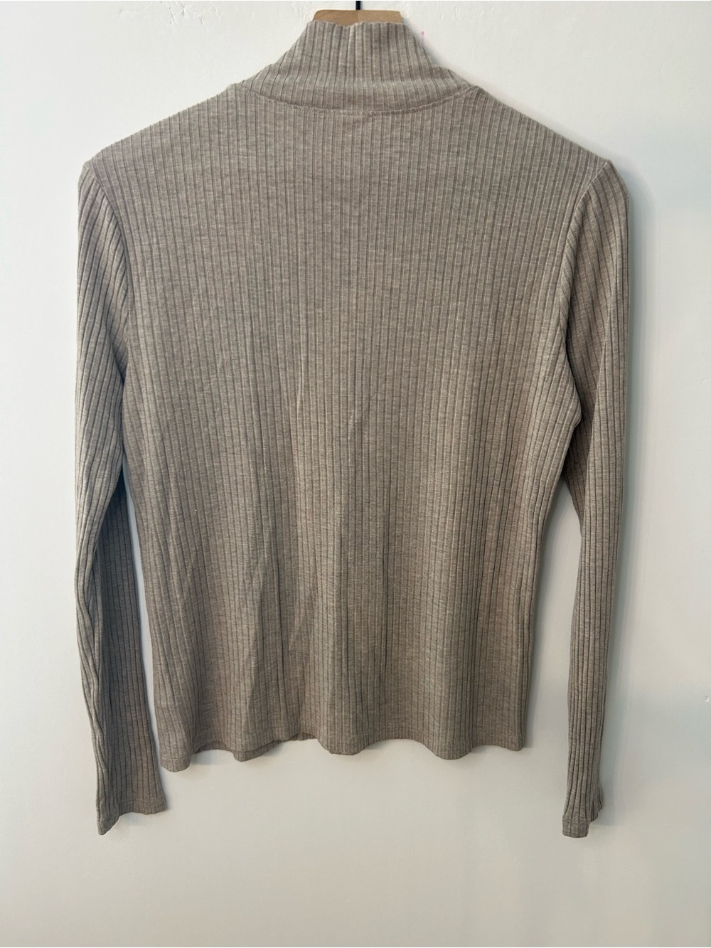 Haven Well Within Women’s Tan Drapey Rib Knit Turtleneck, Size Small - Picture 6 of 9